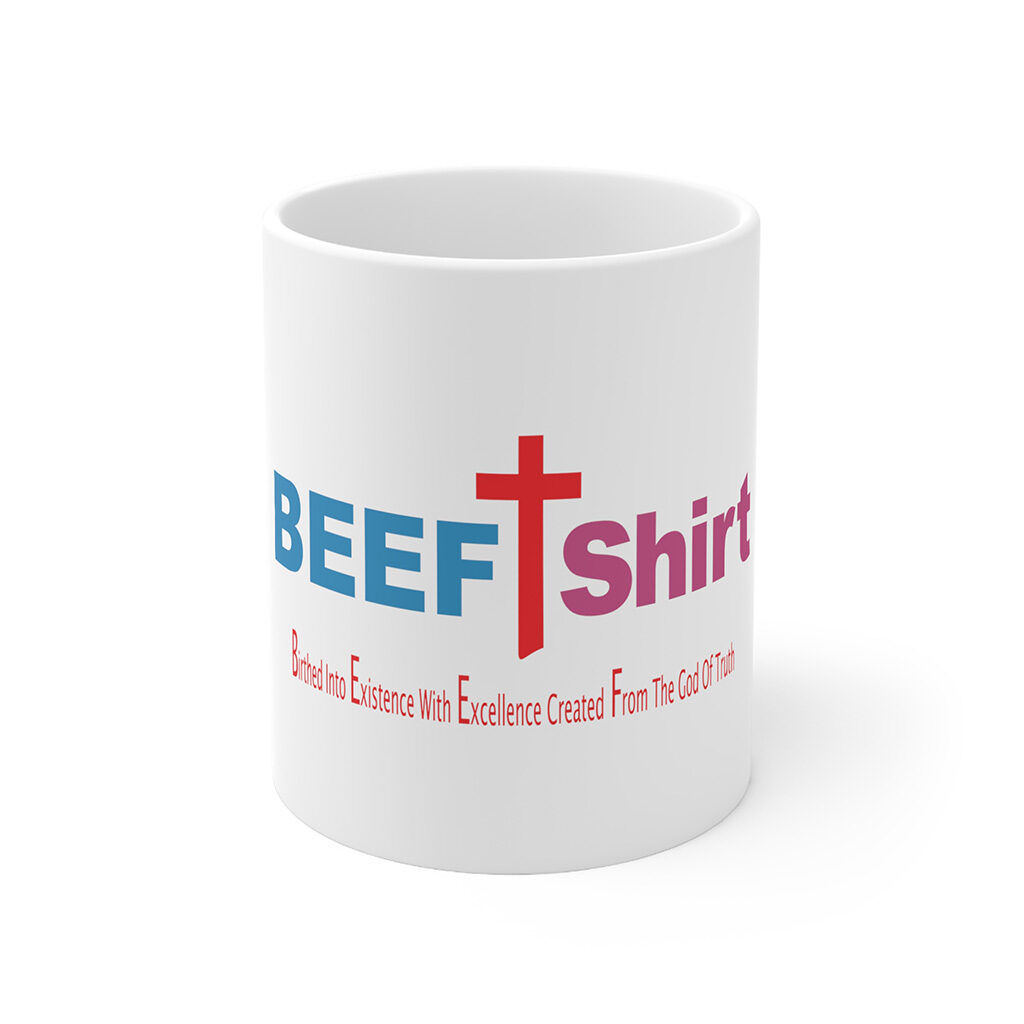BEEF t shirt mugs for men and women
